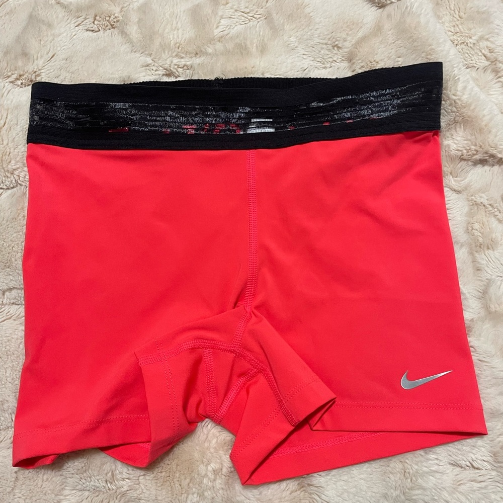 Nike PRO Dri Fit Shorts Coral Pink Small S New